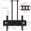 Double Ceiling TV Mount, Bold and Thickened Boom TV Bracket with Built-in Wire Management, Fits Most 40-86 Inch Flat Screen Display TV Mount TV Stand view 2