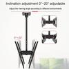 Double Ceiling TV Mount, Bold and Thickened Boom TV Bracket with Built-in Wire Management, Fits Most 40-86 Inch Flat Screen Display TV Mount TV Stand view 3