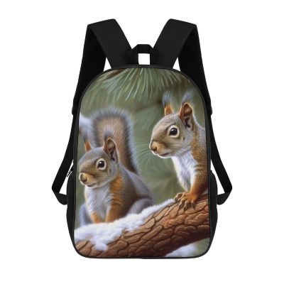 BTCOWZRV Little Squirrel Laptop Backpack 17 Inch for Women Men Travel Backpacks for Women Men Laptop Bag Fashion Casual Daypack