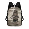 BTCOWZRV Nautical Sailing Pirate Theme Laptop Backpack 17 Inch for Women Men Travel Backpacks for Women Men Laptop Bag Fashion Casual Daypack view 1