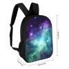 BTCOWZRV Green Blue Purple Galaxy Laptop Backpack 17 Inch for Women Men Travel Backpacks for Women Men Laptop Bag Fashion Casual Daypack view 2
