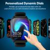 Curve Smart Watch for Men Women Answer Make Calls, 2.01" Fitness Tracker with 100 Sport Modes, Step Counter Heart Rate Sleep Tracker Accurate, IP68 Waterproof Fitness Watch for Android iOS, Black view 3