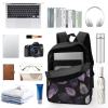 BTCOWZRV Light Purple Shade Laptop Backpack 17 Inch for Women Men Travel Backpacks for Women Men Laptop Bag Fashion Casual Daypack view 3
