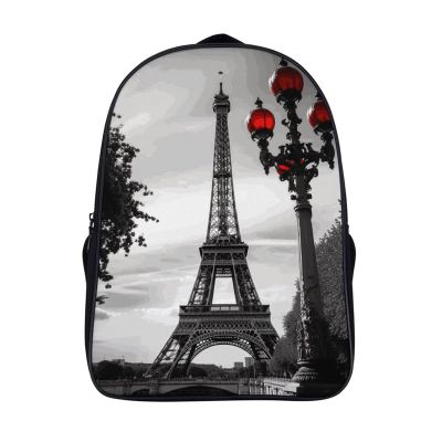 NWTRK Eiffel Tower London Backpack for Men Women Laptop Backpack Lightweight Casual Travel Daypack Business Weekender Bag