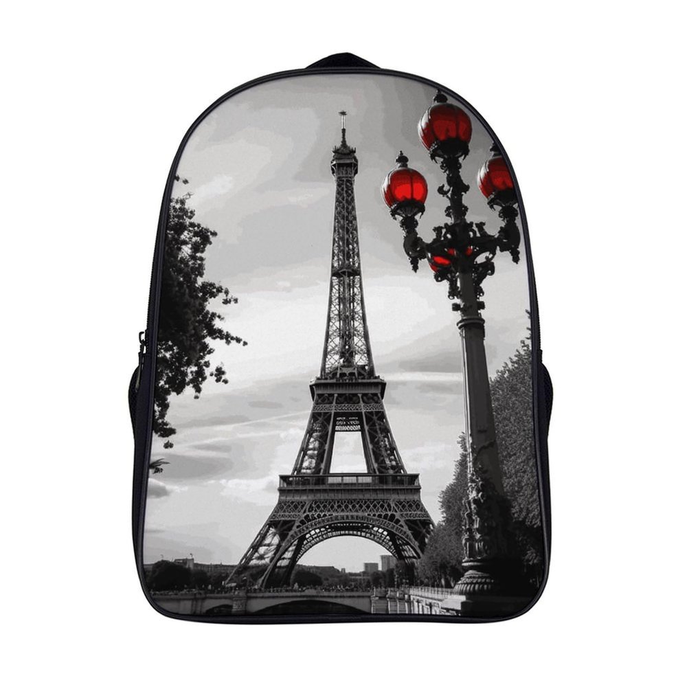 NWTRK Eiffel Tower London Backpack for Men Women Laptop Backpack Lightweight Casual Travel Daypack Business Weekender Bag