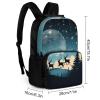 BTCOWZRV Backpack 16 Inch Travel Laptop Backpack for Men Women Christmas Winter Casual Daypack Adjustable Computer Bag view 2