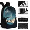BTCOWZRV Backpack 16 Inch Travel Laptop Backpack for Men Women Christmas Winter Casual Daypack Adjustable Computer Bag view 4