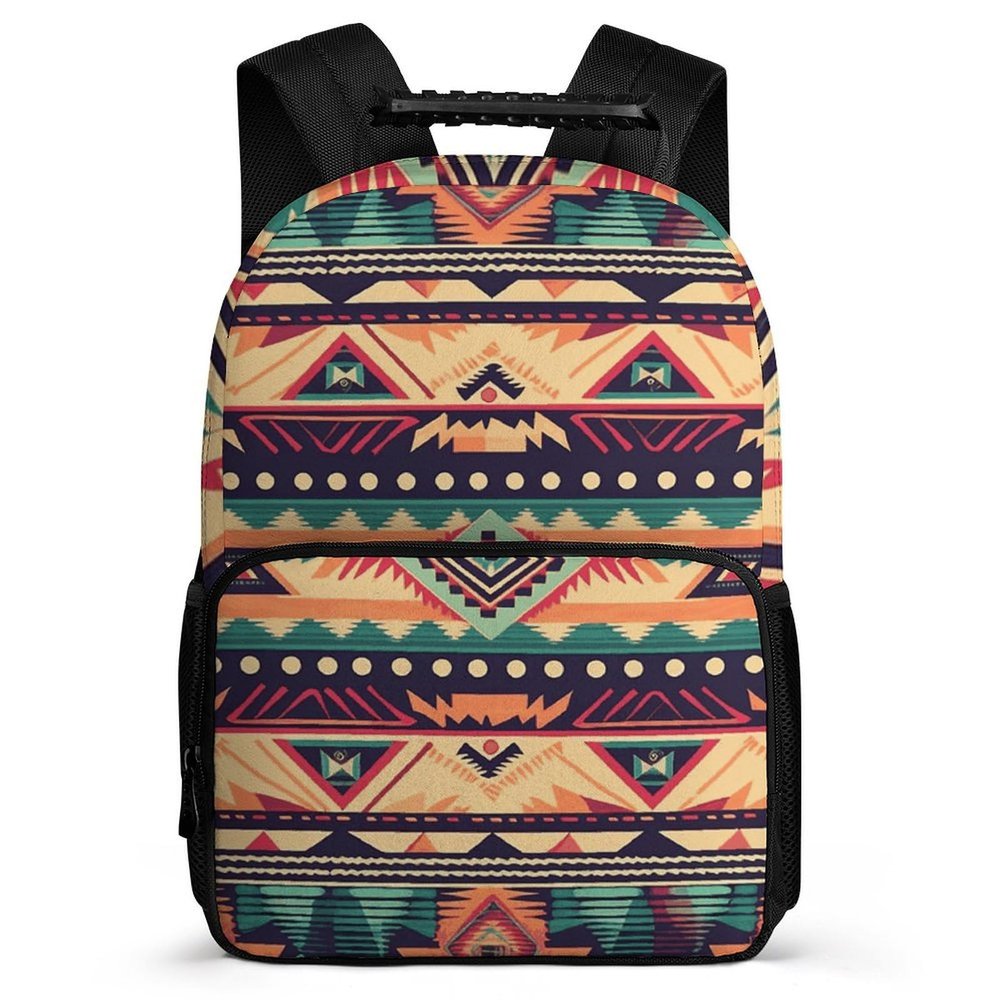 Backpack 16 Inch Travel Laptop Backpack for Men Women Southwestern Style Pattern Casual Daypack Adjustable Computer Bag