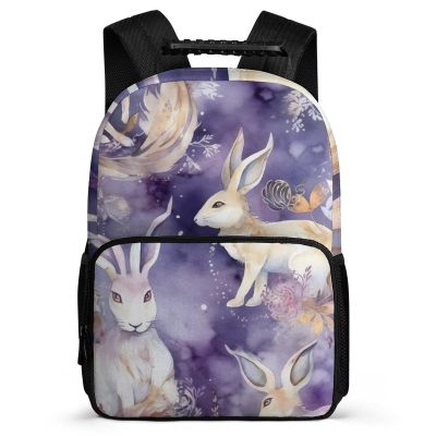 BTCOWZRV Backpack 16 Inch Travel Laptop Backpack for Men Women Rabbit Color Pattern Casual Daypack Adjustable Computer Bag