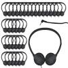 ZHENWAY 60 Pack Class Set Kids Students School Headphones with 3.5 mm Jack for Library Children Adults (005 Black) view 1
