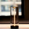 Tissting Mini Magnetic Table Lamp - Rechargeable Touch Dimming Night Light for Bedroom Office Desk Decor with Breathing Mode, Cordless Portable Ambient Mood Lighting, Dark Gray view 1