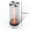 Tissting Mini Magnetic Table Lamp - Rechargeable Touch Dimming Night Light for Bedroom Office Desk Decor with Breathing Mode, Cordless Portable Ambient Mood Lighting, Dark Gray view 2