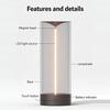 Tissting Mini Magnetic Table Lamp - Rechargeable Touch Dimming Night Light for Bedroom Office Desk Decor with Breathing Mode, Cordless Portable Ambient Mood Lighting, Dark Gray view 3