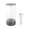 Tissting Mini Magnetic Table Lamp - Rechargeable Touch Dimming Night Light for Bedroom Office Desk Decor with Breathing Mode, Cordless Portable Ambient Mood Lighting, Dark Gray view 4