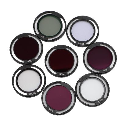 8 in 1 Drone Camera Lens,ND8 ND16 ND32 ND64 CPL Filter Optical Glass Camera Lens with Storage Box for Avata 2,Camera Accessories