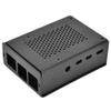 4 Model B Black Aluminum Case Enclosure Dense Cooling Holes Open Design with 2 Housing 8 Screw 2 Bracket (Black) view 1