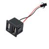1Pcs Double Layer USB Female Base Type-c Socket A Female USB Lamp Chaging Socket Power Socket with Cable Connector(Flat) view 1