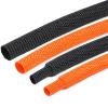 Heat Shrink Braided Cable Sleeve 6~100mm Insulation Flam Retardant Wire Wrap Sheath Protection PET Auto Line Organizer(Black,Inner Diameter 80MM_1 Meter) view 4