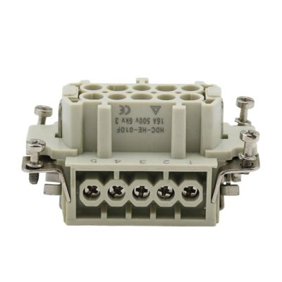 10 Core Heavy Duty Connector HDC-HE-010 The Male Connector And The Female Connector 16A500V Aviation p/lug Core(Female insert)