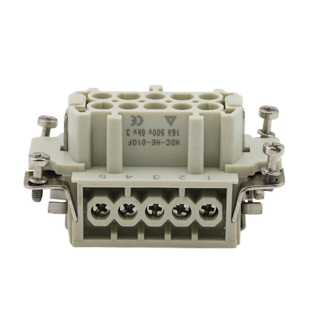 10 Core Heavy Duty Connector HDC-HE-010 The Male Connector And The Female Connector 16A500V Aviation p/lug Core(Female insert)