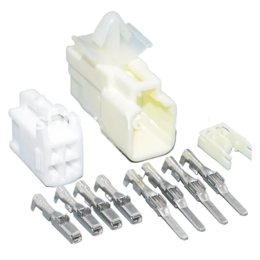 1set 4 Pin 6520-0349 Auto Electrical Connector Air Bag Socket Air Spring p/Lug 90980-10795(1set Male Female)