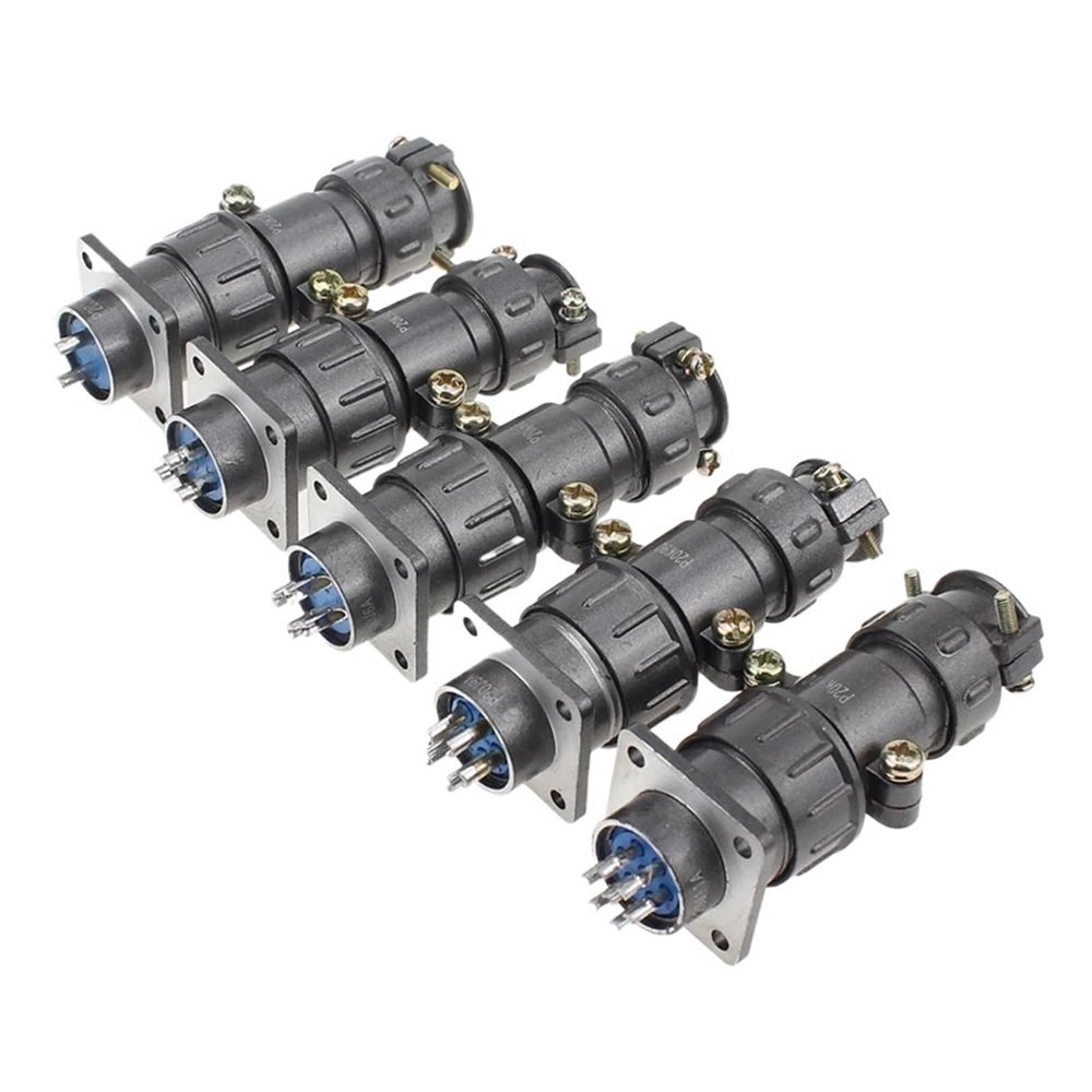 1set Aviation p/lug Socket Round Connector P20 Series 2.3.4.5.7core Diameter 20MM Aviation p/lug(7 core)