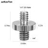 1/4" to 1/4 3/8" Male Camera Screw Mount Adapter Tripod Screw Adapter Internal Thread for Tripod Monopod Ring Light(1 PCS 1.4 to 3.8) view 2