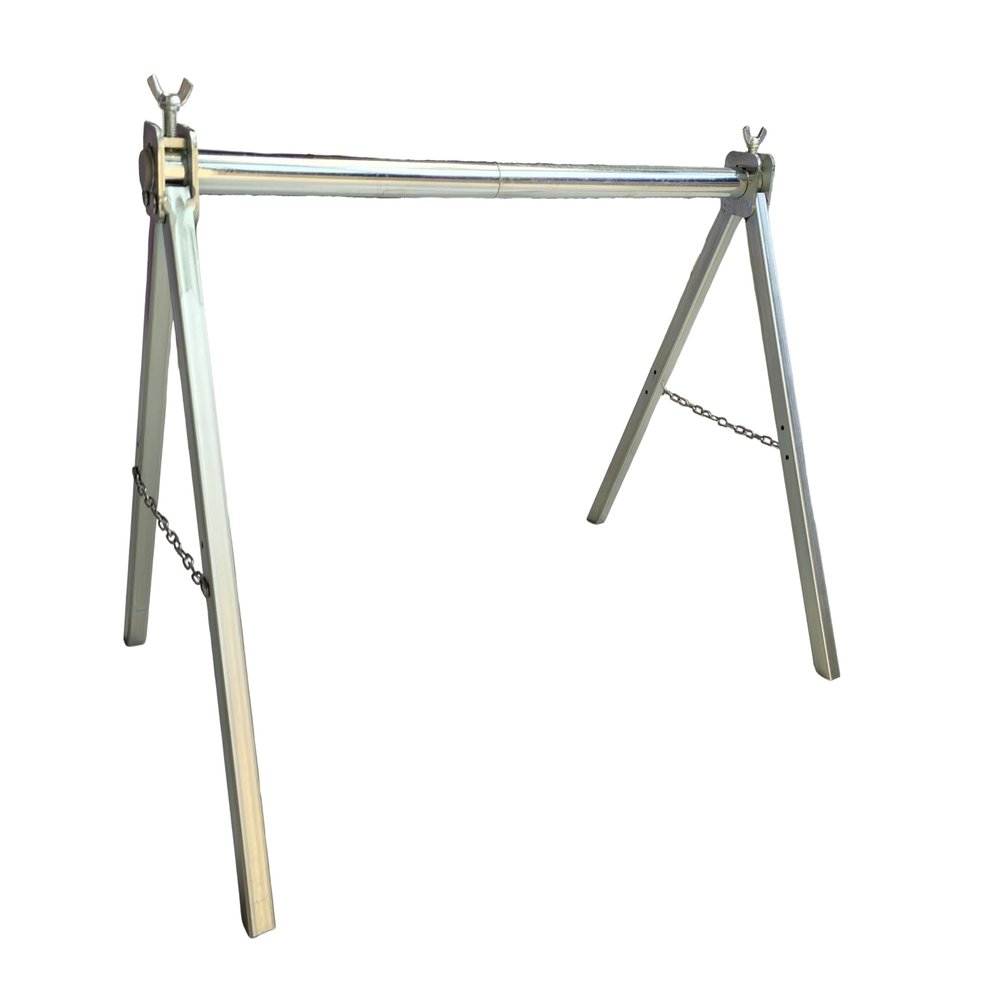 JXHONG 2024 Upgraded Foldable Cable/Wire Spool Rack, Holds Spools Up to 30" in Diameter, 220 lbs Max Load, Features 1" Two-Piece Axle RodUltra-Compact Storage Size