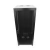 22U Server Cabinet Wall Mount Rack Enclosure with Caster Wheels 2 Server Fans Locking Grid Gate Removable Side Panels 19" Network Cabinet 15-18.5" Installation Depth Heavy-duty frame(22u cabinet 44IN) view 1