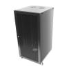 22U Server Cabinet Wall Mount Rack Enclosure with Caster Wheels 2 Server Fans Locking Grid Gate Removable Side Panels 19" Network Cabinet 15-18.5" Installation Depth Heavy-duty frame(22u cabinet 44IN) view 3