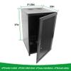 18U Server Cabinet Wall Mount Rack Enclosure with Caster Wheels 2 Server Fans Locking Grid Gate Removable Side Panels 19" Network Cabinet 15-18.5" Installation Depth Heavy-Duty Frame (37INCH, 18U) view 2