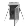 18U Server Cabinet Wall Mount Rack Enclosure with Caster Wheels 2 Server Fans Locking Grid Gate Removable Side Panels 19" Network Cabinet 15-18.5" Installation Depth Heavy-Duty Frame (37INCH, 18U) view 4