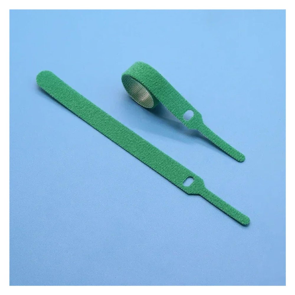 Hohota 50/100pcs Releasable Cable Ties 150/200/300mm Plastics Fastening Reusable Cable Tie Straps Wrap Bundle Bandage Tie(Green,150mm x 100pcs)