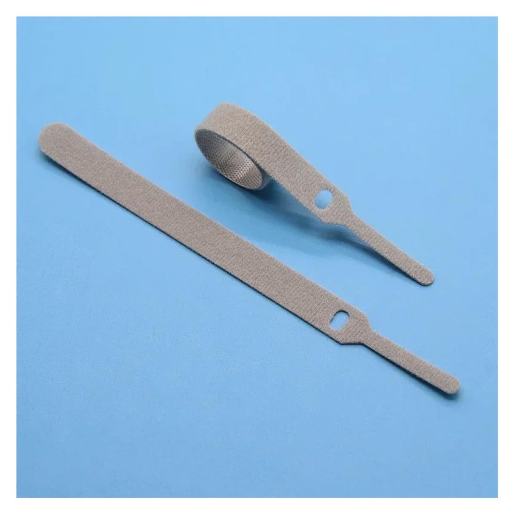 Hohota 50/100pcs Releasable Cable Ties 150/200/300mm Plastics Fastening Reusable Cable Tie Straps Wrap Bundle Bandage Tie(Gray,200mm x 100pcs)