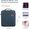 12.9 Inch Tablet Sleeve Bag,Fits with 13 Inch New iPad Pro M4 & Air M2 2024,iPad Pro 12.9 M2&M1,Surface Laptop Go 12.4,Galaxy Tab S8+/S9+ 12.4,Handle Carrying Case with Shoulder Strap view 2