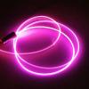 MINZIHAO 2M 3mm (Diameter) Optical Cable Side Light Strip mini 12V 3W Illuminator LED Aluminum Light Source Engine Home car Atmosphere DIY(Pink) view 1