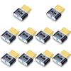 10 Pack 4K UHD HDR HDMI Dummy Plug, Virtual Monitor Emulator, Headless Display Adapter, EDID Emulator, Supports 4096x2160@60Hz, 3840x2160@60Hz, 1400x1050@60Hz for Windows, Mac, Linux  Plug & Play view 1