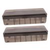 BUGUUYO 2pcs Cable Storage Organizer Box Cord Management Case for Data Cables Chargers Headphones Portable Plastic Design for Home Office Travel Use view 1