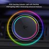 RGB 15W Magnetic Car Vent Wireless Charger Holder Semiconductor Cooling Fast Charging Mount Fit iPhone 15/iPhone 14/13/12 Series and Magnetic Case view 3