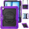 Soyeacrg Case for iPad Air 13-inch (M2, 2024), Upgrade Full Coverage 3-Layer Heavy Duty Protective Crossbody Portable Case with 360 Rotating Stand & Handle - Shoulder Strap - Pencil Holder,Q view 1