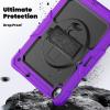 Soyeacrg Case for iPad Air 13-inch (M2, 2024), Upgrade Full Coverage 3-Layer Heavy Duty Protective Crossbody Portable Case with 360 Rotating Stand & Handle - Shoulder Strap - Pencil Holder,Q view 2