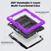 Soyeacrg Case for iPad Air 13-inch (M2, 2024), Upgrade Full Coverage 3-Layer Heavy Duty Protective Crossbody Portable Case with 360 Rotating Stand & Handle - Shoulder Strap - Pencil Holder,Q view 3