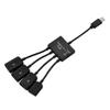 4 in 1 USB3.1 USB C Hub - 3-Port USB2.0,1 Port USB C Charging Port - Support OTG Function - Support Hot Swap, Plug and Play view 2