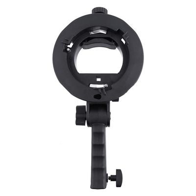 Bewinner1 SType Mount Flash Bracket Bracket Handheld Grip Mount Holder with Handle180 DegreesAdjustable Flash Light AngleFor Softbox Standard Reflector