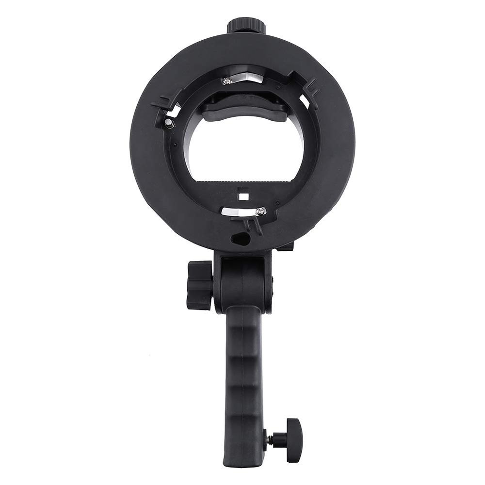 Bewinner1 SType Mount Flash Bracket Bracket Handheld Grip Mount Holder with Handle180 DegreesAdjustable Flash Light AngleFor Softbox Standard Reflector
