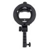 Bewinner1 SType Mount Flash Bracket Bracket Handheld Grip Mount Holder with Handle180 DegreesAdjustable Flash Light AngleFor Softbox Standard Reflector view 1