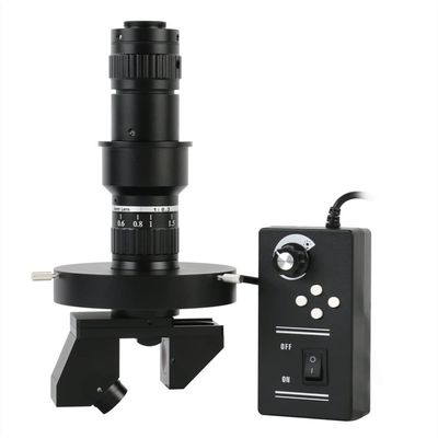 Microscope Accessories Kit Automatic 360 Degree 2_D 3_D 0.6X-5X Industrial Stereo Rotation 200X C mount Zoom Lens with 208/pcs LED Ring Light For Industrial HDMI VGA USB Video Microscope Camera Micros