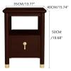 Bedside Tabl All Solid Wood Bedside Table Narrow Bedside Cabinet Modern Bedroom Standing Organizer Storage Drawer Bins Nightstand Living Room(Wood Color,35 * 40 * 50cm) view 2