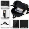 A Black Cat on A Black Background 17 Inch Backpack Lightweight Waterproof Travel Laptop Backpack Casual Daypack for Women Men view 4