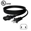 J-ZMQER UL 6.6ft AC Power Cord Cable Compatible with Pioneer Elite VSX-LX302 9.2 Channel AV Receiver view 2